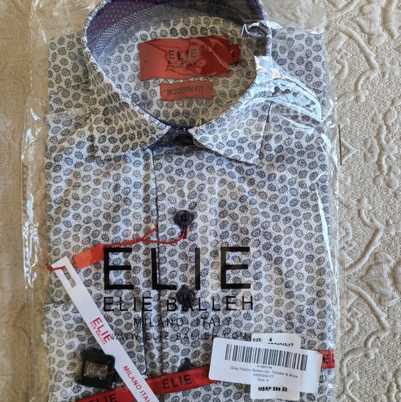 Elie Balleh size 4 boys dress shirt NWT - Picture 1 of 1